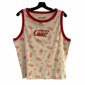 NWT Cherry Coke Embroidered Tank Top Size 3X